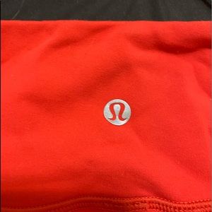 Red Lu Lu Lemon fitness leggings